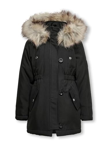 ONLY Mädchen Only Girl Lang 152black Parka, Schwarz, 152 EU im Sale