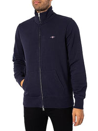 Thumbnail for Gant Herren Reg Shield Full Zip Sweatshirt, Evening Blue,  EU im Sale