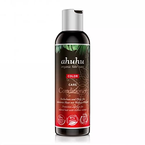 ahuhu COLOR CARE Conditioner (200 ml) – sanfte Haarspülung für gefärbtes & coloriertes Haar, mit Walnuss, Litschi & Granatapfel Extrakt, schützt die Haarfarbe vor dem Verblassen, vegane Haarpflege