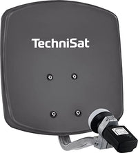 Thumbnail for TechniSat DIGIDISH 33 – Satelliten-Schüssel für 1 Teilnehmer (33 cm kleine Sat Anlage - Komplettset mit Wandhalterung und Satfinder V/H-LNB) grau im Sale