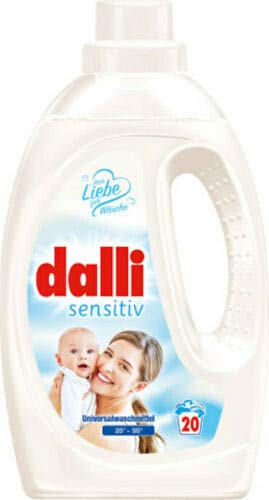 4x dalli sensitiv Universal Waschmittel Hautverträglich 20W 1,1L flüssig im Sale