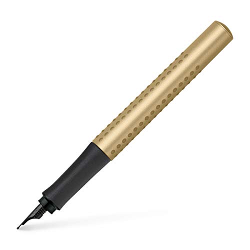 Faber-Castell 140932 Füller Grip Edition, Feder F, gold