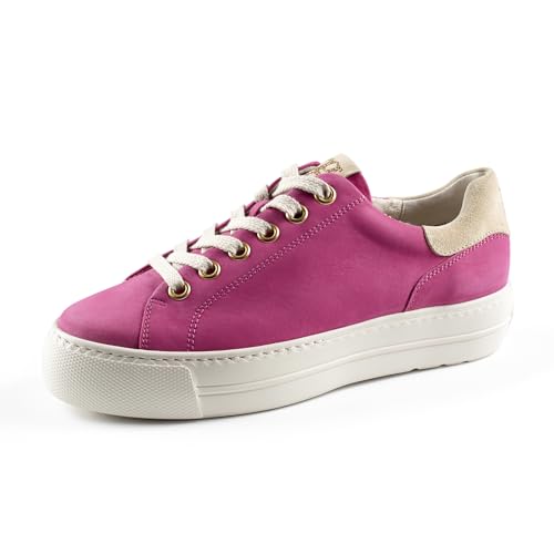 Paul Green Damen SUPER Soft Pauls, Frauen Low-Top Sneaker,Strassenschuhe,Sportschuhe,Freizeitschuhe,Turnschuhe,Laufschuhe,Pink (Barbie/Ivory),38 EU / 5 UK im Sale