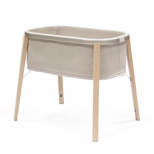 Stokke Snoozi, Sandy Beige - Stubenwagen für Babys von 0-9 Monaten - leicht, stabil und einfach zusammenzubauen - inklusive Matratze im Sale