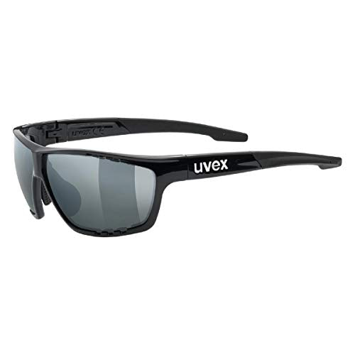 uvex Unisex – Erwachsene, sportstyle 706 Sportbrille, black/silver, one size im Sale