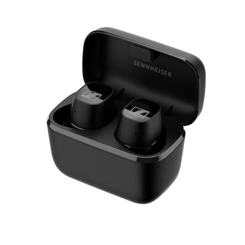 Sennheiser CX Plus True Wireless–Bluetooth-In-Ear-Kopfhörer: Musikhören und Telefonieren mit Active Noise Cancellation, anpassbarer Touch-Bedienung, Bass Boost,IPX4 und 24h Akkulaufzeit, schwarz,klein im Sale