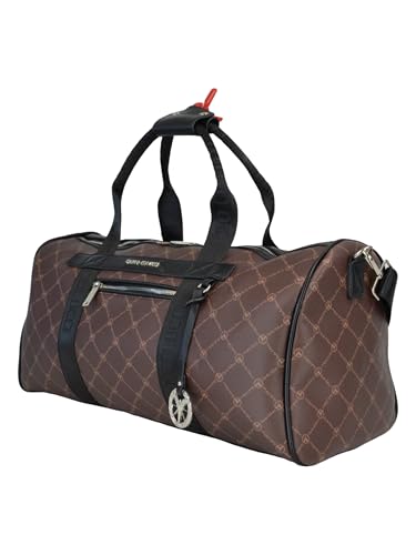 Carlo Colucci Weekender mit Logo-Print Braun O im Sale