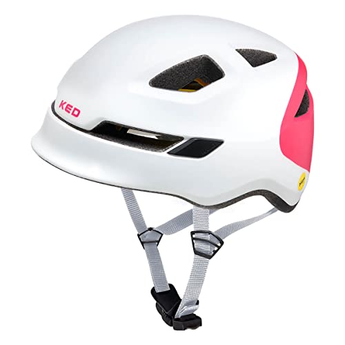 KED Unisex Jugend POP Fahrradhelm, Weiß, (52-56cm) im Sale