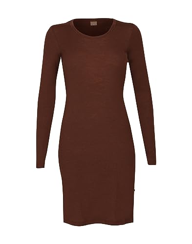 Dilling Damen Kleid aus Merinowolle Kortenrot 40 im Sale