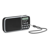 Thumbnail for TechniSat VIOLA 3 – portables DAB Radio (DAB+, UKW, LCD Display, Kopfhöreranschluss, USB, Aux-In, LED Taschenlampe, Akku, Favoritenspeicher, klein, tragbar, 1 Watt RMS Lautsprecher) schwarz im Sale