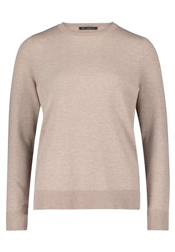 Betty Barclay Damen Basic-Strickpullover mit Rundhalsausschnitt Funghi Melange,40 im Sale