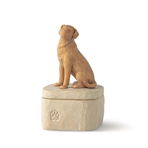 Willow Tree Love My Dog Golden Keepsake Box