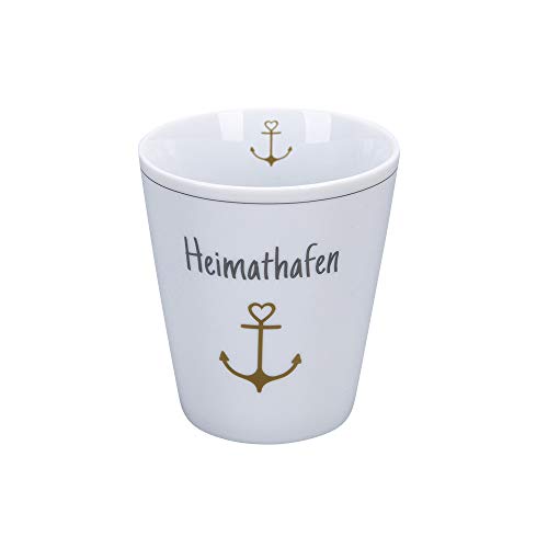 Krasilnikoff - Happy Mug - Becher, Tasse - Heimathafen - Porzellan - H10 x Ø8,7 cm - Volumen: 330 ml im Sale