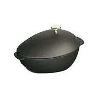 Thumbnail for Staub 1102523 Muscheltopf, mit Deckel 25 cm, 2,0 L, induktionsgeeignet mit mattschwarzer Emaillierung im Inneren des Topfes, schwarz im Sale