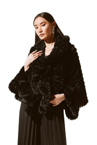 Thumbnail for Joseph Ribkoff Poncho 243758 |  | Black im Sale