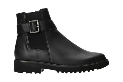 Mephisto - Verschluss Stiefeletten Siena Schwarz aus Synthetik - Absatzhöhe Reissverschluss - 1,2 im Sale