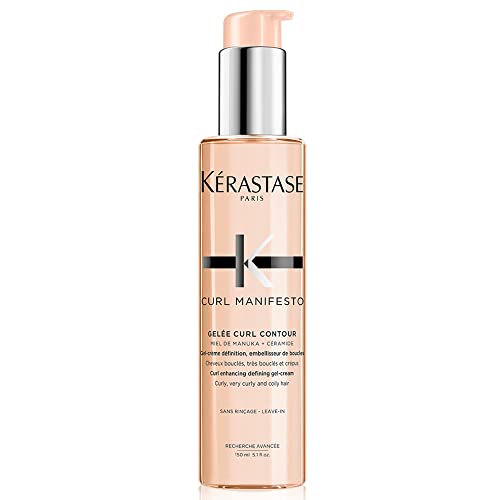 Kérastase Pflegende Gel-Creme für lockiges und krauses Haar, Für definierte und perfektionierte Locken, Gelée Curl Contour, Curl Manifesto, 150 ml