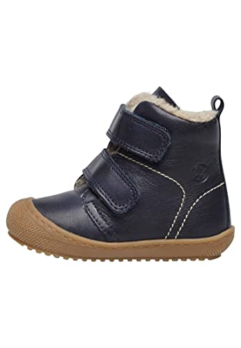 Naturino Bubble VL-Stiefeletten aus gefüttertem Nappaleder, Marineblau 22 im Sale