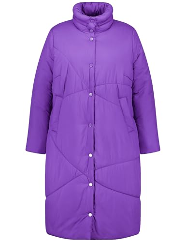 Samoon Damen Steppmantel Langarm unifarben Magic Purple 48 im Sale