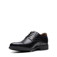 Thumbnail for Clarks Herren Whiddon Plain Oxford-Schuh, Black Leather, 43 EU im Sale