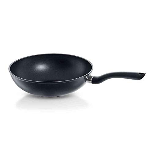 Fissler Cenit / Aluminium-Wok, Asia-Pfanne (Ø 28 cm) beschichtet, antihaftend, hoher Rand - Induktion im Sale