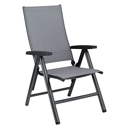 KETTLER Multipositionssessel Cirrus Aluminium anthrazit/Outdoorgewebe anthrazit-grau Hochlehner 62x70x109 cm im Sale