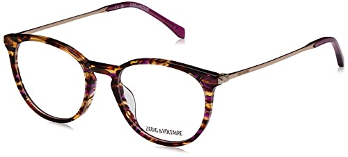 Zadig & Voltaire Damen Vzv292 Sonnenbrille, Bordeauxrot, 49 im Sale