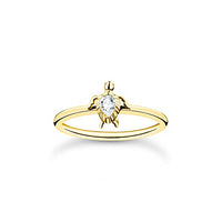 Thumbnail for THOMAS SABO Damen Ring Schildkröte Gold 925 Sterlingsilber, 750 Gelbgold Vergoldung TR2401-414-14 im Sale