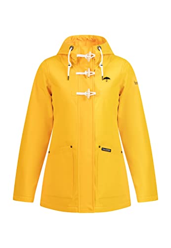 Schmuddelwedda Damen Kurzmantel aus Softshell, Sonnengelb, im Sale