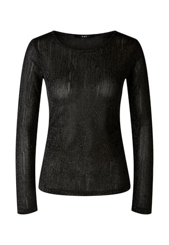 Oui Damen Langarmshirt mit Glanzgarn schmal geschnitten Sonstige Festlich, Freizeit Rundhals Blende Polyestermischung im Sale