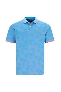 Thumbnail for hajo H Poloshirt Stay FreshColourswitch-Bedruckt Aqua - 5 im Sale