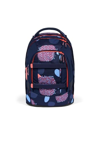 satch pack Schulrucksack ab 5. Klasse ergonomisch 30L Stauraum standfest Organisationstalent Coral Reef - Dunkelblau im Sale