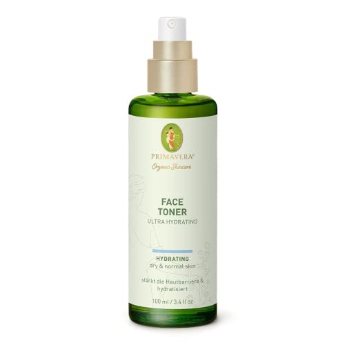 PRIMAVERA Face Toner - Ultra Hydrating 100ml - Naturkosmetik - Belebendes Gesichtswasser für normale bis trockene Haut - stärkt die Hautbarriere und befeuchtet - vegan im Sale