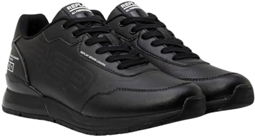 Replay Herren Sneaker mit Schnürung, Schwarz (Black 003), 46 im Sale