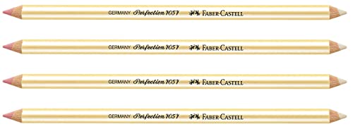 Faber-Castell 185712 - Radierstift Perfection 7057, doppelseitig (4er Pack)