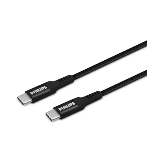 PHILIPS DLC5206C/00 - USB-C auf USB-C - 200 cm und geflochtenes - für Typ-C Ladegeräte - Schwarz im Sale