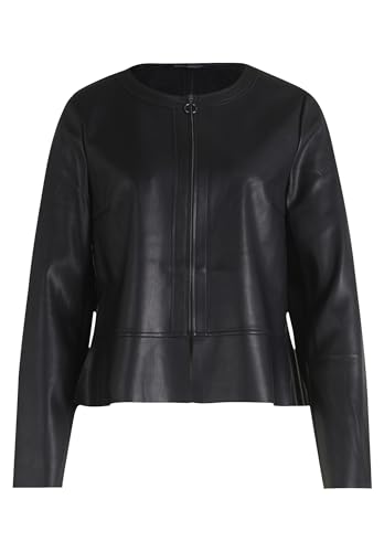 Betty Barclay Damen Kurzblazer mit Reißverschluss Schwarz,42 im Sale