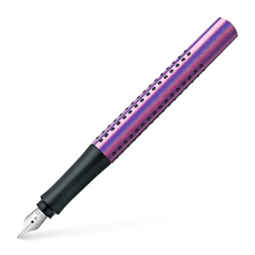 FABER-CASTELL 140840 - Füller Grip Edition Glam, Federbreite M, violet, 1 Stück im Sale