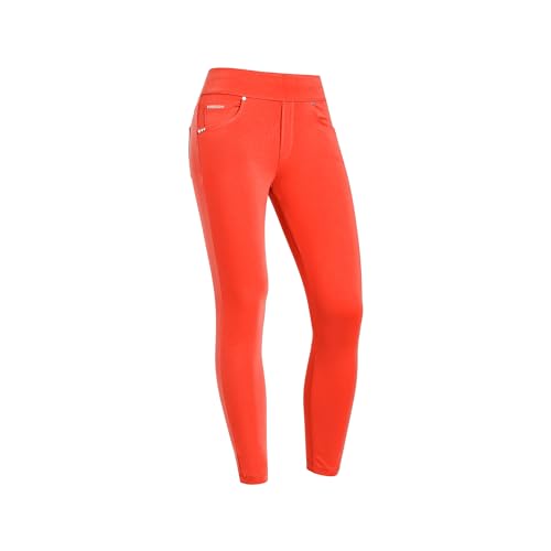 Freddy Hose NOWY4MC001ORG N.O.W. Yoga - Mid Waist Skinny Leggins 7/8 Länge im Sale