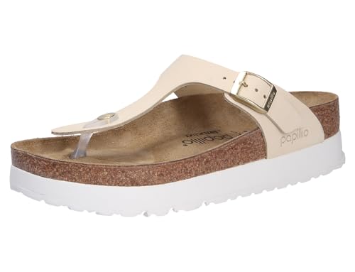 BIRKENSTOCK Pantoletten für Damen, beige Gr.41 im Sale