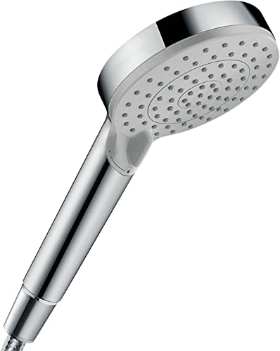 hansgrohe Vernis Blend - wassersparender Duschkopf 5 l/min (EcoSmart), Handbrause mit 2 Strahlarten, runde Duschbrause (100 mm), Sparduschkopf mit Antikalk-Funktion, Chrom, 26090000 im Sale