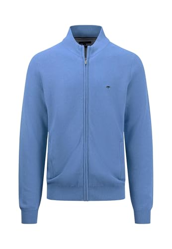 FYNCH-HATTON Strickjacke aus strukturierter Baumwolle Crystal Blue/ im Sale