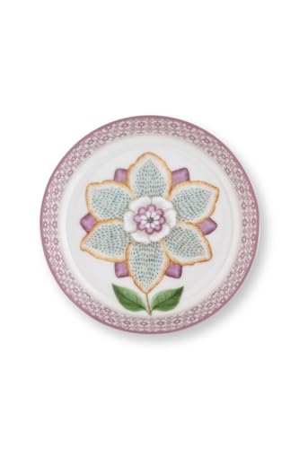 PIP STUDIO Lily&Lotus Teebeutelablage Weiss/lila 9cm im Sale