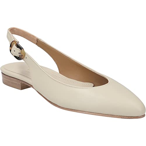 Maripe Peeptoes & Slingpumps Cristina Savana, Glattleder, Beige, Damen im Sale