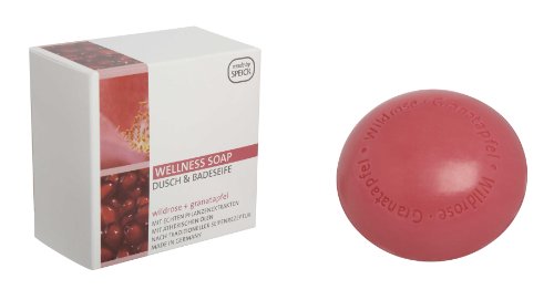 Wellness Soap, Dusch + Badeseife Wildrose & Granatapfel