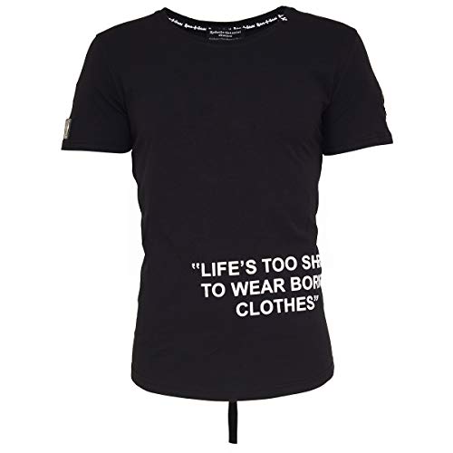 Roberto Geissini T-Shirt Life´S Too Short Black XL im Sale