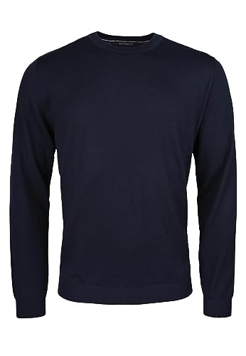 ROY ROBSON Herren Strickpullover Rundhals Pullover, Blau, Regular im Sale