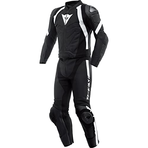 Dainese Avro 4 2-Teiler Motorrad Lederkombi (Black/White,48) im Sale