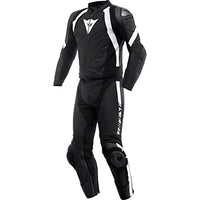 Thumbnail for Dainese Avro 4 2-Teiler Motorrad Lederkombi (Black/White,48) im Sale