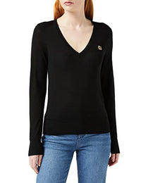 Thumbnail for Ted Baker Damen abiygal-Merino Edit v-Ausschnitt Pullover, Schwarz, 38 im Sale